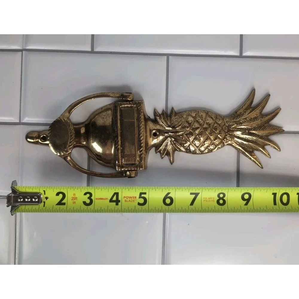 Door Knocker Solid Brass Pineapple Victorian Vintage Art Engraveable Beautiful